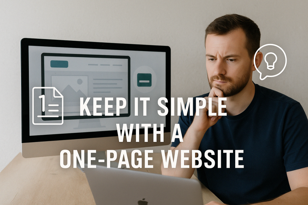 Get a one page website for your business.