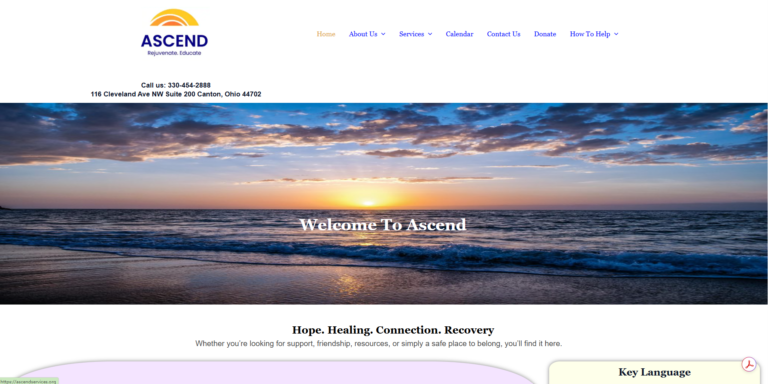 Home 7 Website Client Ascend Services of Canton